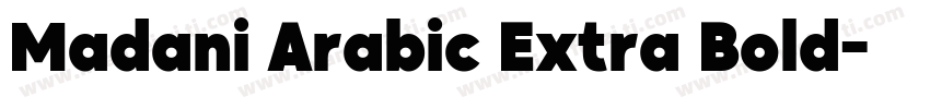 Madani Arabic Extra Bold字体转换